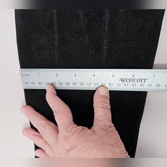 Jeffrey Campbell Endurance Mid Calf Boots Sz 11 Black Suede Winter  Slip Resist - Picture 13 of 14